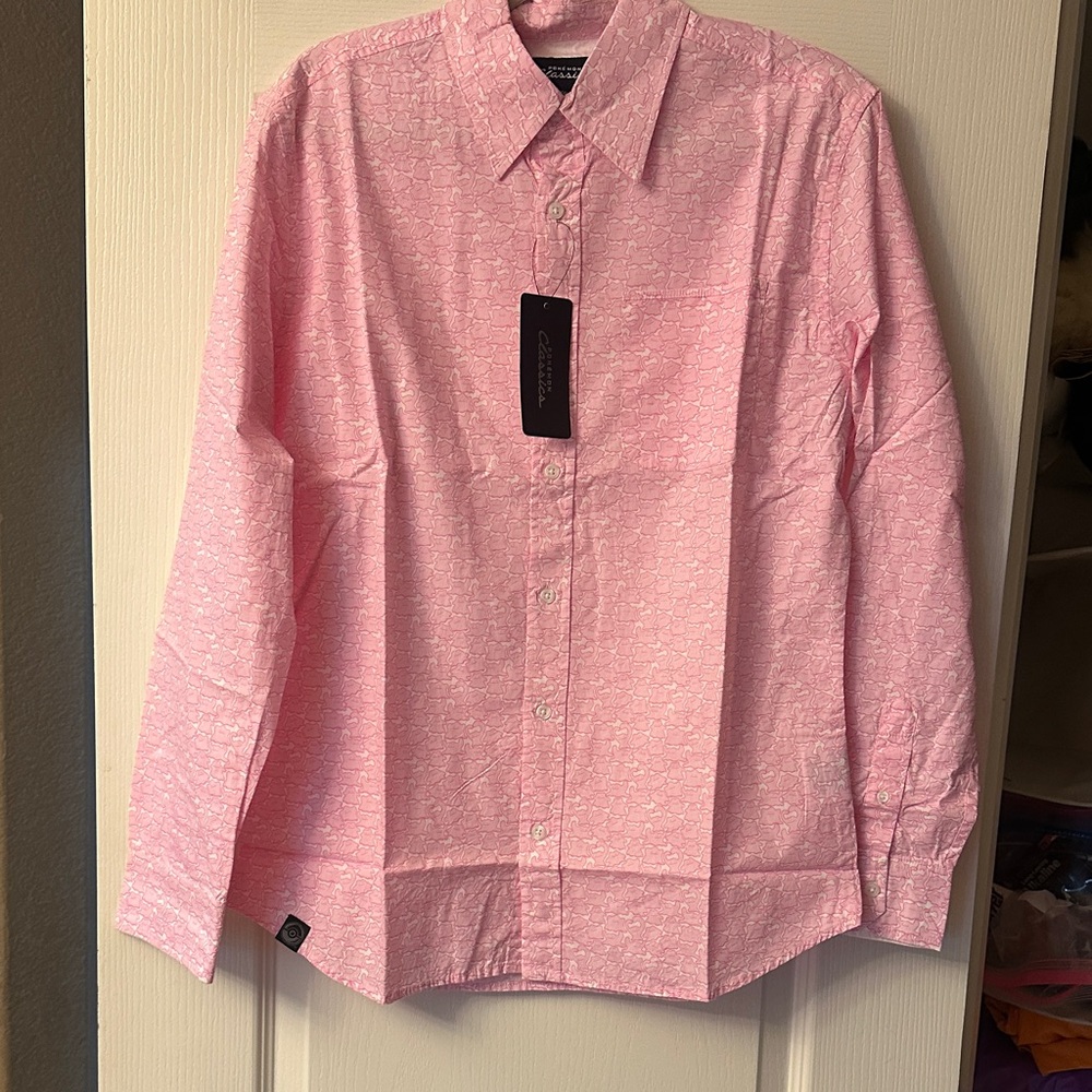 Pokemon Ditto Light Pink Casual Button-Down Shirt